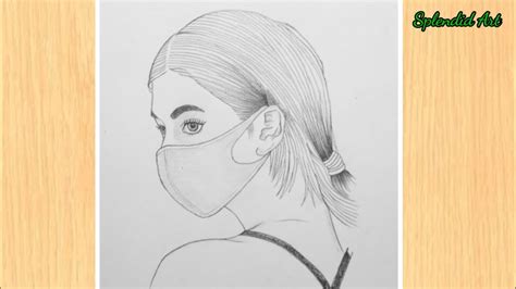 [Get 21+] Pencil Sketch Girl With Mask Drawing Easy