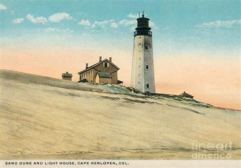 Cape Henlopen Lighthouse Circa 1920 Photograph by Skip Willits - Fine ...