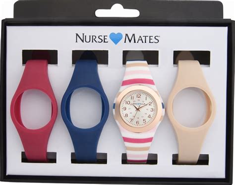 Multi Strap Watch - Kate Stripe - Nurse Mates Womens