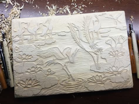 Pigment and Fiber: My First Woodblock Carving