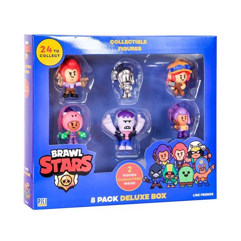 PMI Ltd Brawl Stars Collectible Figures - 8 Pack Deluxe Box -Including ...