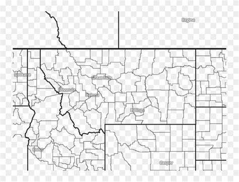 Map Of Montana Clipart (#4806192) - PikPng