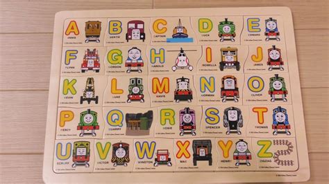 Learn Alphabet Thomas the Tank Engine Wooden Puzzle トーマス木製パズル アルファベット ...