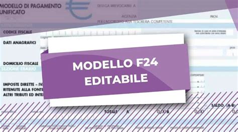 F24 editabile: istruzioni - Il Commercialista Online