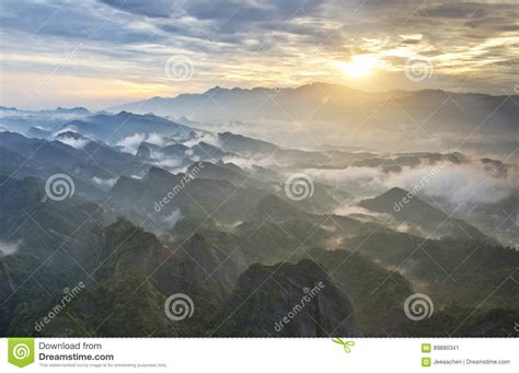 Beautiful Sunrise in Guilin, China Stock Image - Image of mountain, outdoors: 89880341