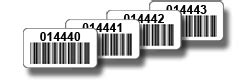 Sequentially numbered barcode labels available on www.orderbarcodes.com - Bar Code Graphics