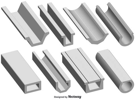 Vector Set Of 3d Roof Gutter Shape 165800 Vector Art at Vecteezy