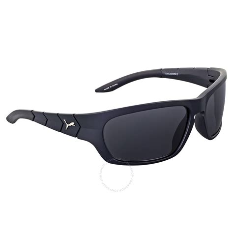 Puma Smoke Grey Wrap Polarized Sunglasses - Puma - Sunglasses - Jomashop