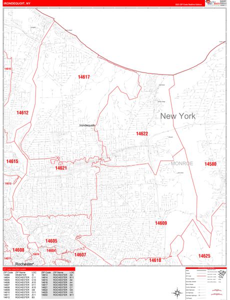 Wall Maps of Irondequoit New York - marketmaps.com