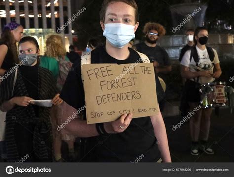 Stop Cop City Protest Georgias Governor Brian Kemp September 2023 – Stock Editorial Photo ...