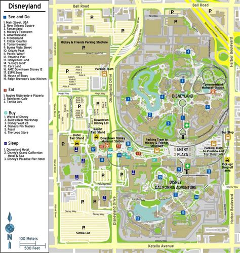 Disneyland Resort Map [2021 Printable PDF Maps of Disneyland Park, etc ...