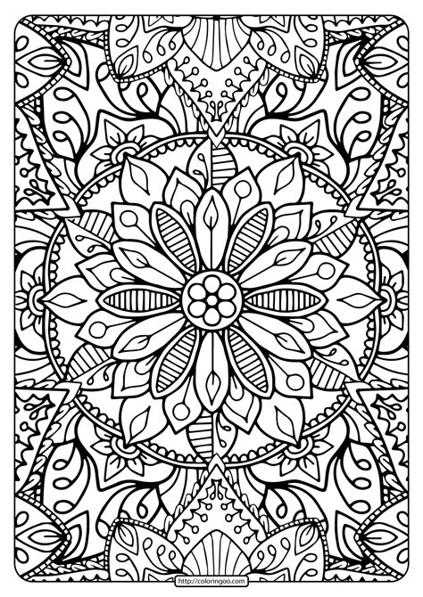 Printable Coloring Book Pages for Adults 006 #printable #coloring #book #coloringbook #pages # ...