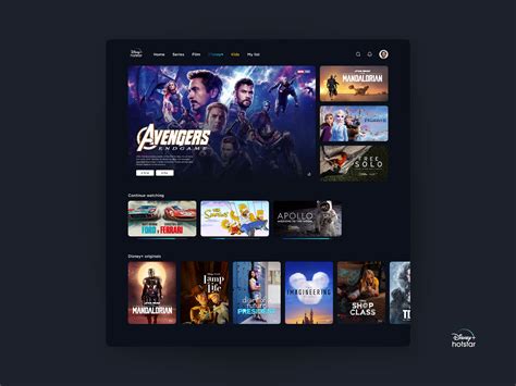 Disney+ Hotstar UI Re-Design by Don Ario on Dribbble