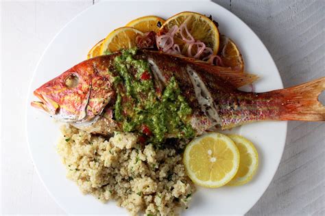 Citrus Infused Whole Roasted Snapper | My Delicious Blog