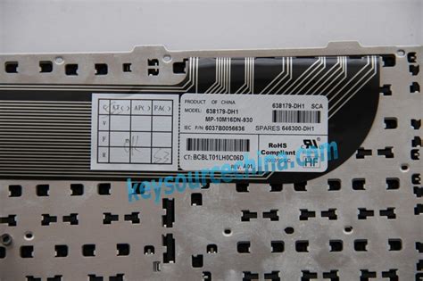 Black 638179-DH1 HP Probook 4530S 4535S 4730S Nordic Keyboard ...