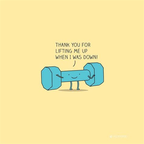 Funny Pun: dumbbell - We all need uplifting friends…. ️😊 - Punny Humor - -... - milkyprint # ...