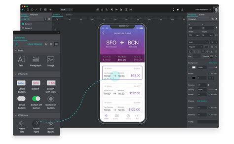 Free prototyping and wireframing tool to design mobile apps