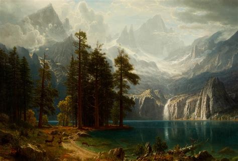 Looking Down Yosemite Valley, California by Albert Bierstadt