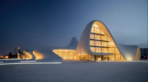 architecture, Modern, Azerbaijan, Town Square, Lights, Building, Tiles ...