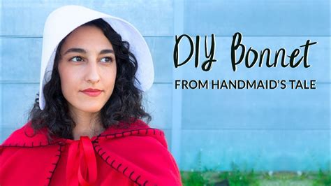 DIY Super Simple "The Handmaid's Tale" Inspired Bonnet | DIY Costume ...