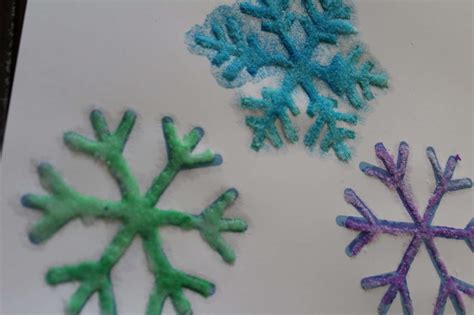 Snowflake Salt Painting- A Winter Themed Project You'll LOVE – The ...