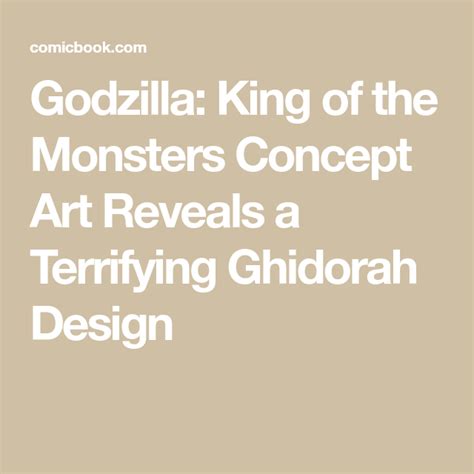 Godzilla: King of the Monsters Concept Art Reveals a Terrifying ...