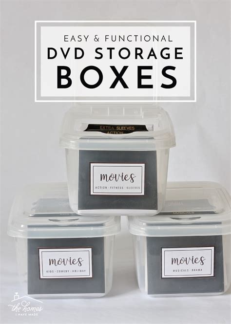 Easy & Functional DVD Storage Boxes - The Homes I Have Made