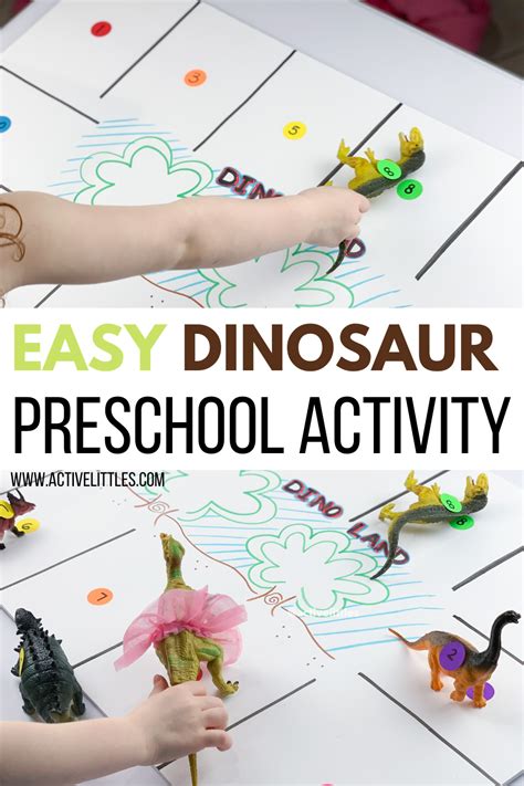 Simple Dinosaur Activity for Preschoolers - Active Littles