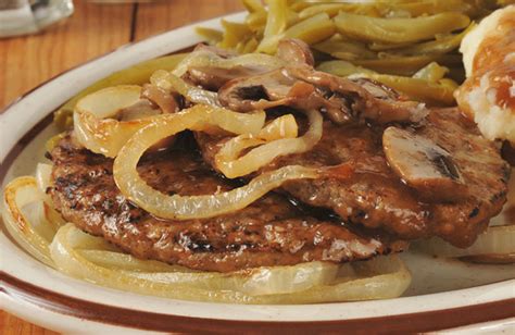 Hamburger Steak with Sweet Onion-Mushroom Gravy | Joyce Farms