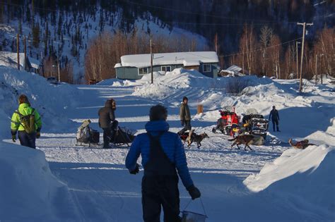 Jessie Holmes watches Burmeister arrive - Alaska Public Media