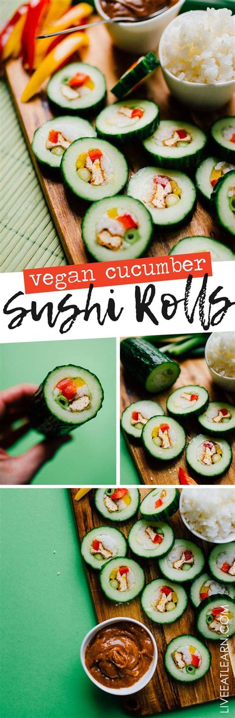 This refreshing Tofu Stuffed Cucumber Sushi Roll recipe is a simple sushi method that involves ...