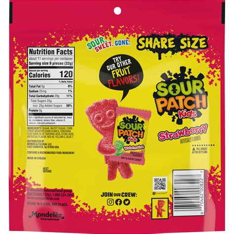 Buy SOUR PATCH KIDS Strawberry Soft & Chewy Candy, Share Size, 12 oz Online at Lowest Price in ...