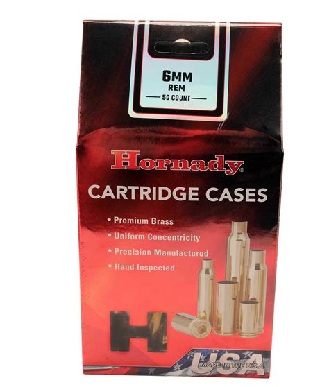 Hornady Unprimed Brass 6mm Remington (Per 50) Md: 8622 - 2828892