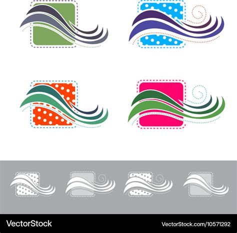 Fabric or Textile Logo Royalty Free Vector Image