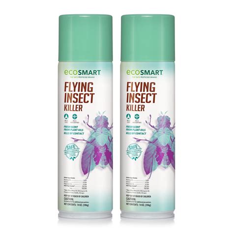 EcoSmart Natural, Plant-Based Flying Insect Killer, 14 Ounce Aerosol Spray Can (Pack of 2 ...