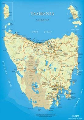 Tasmania State Map | Australia | Detailed Maps of Tasmania Island (TAS)