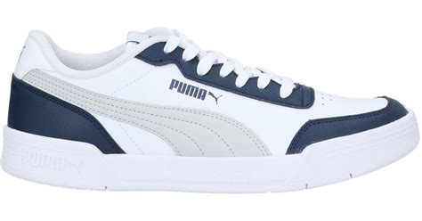 PUMA Leather Trainers in White for Men - Lyst