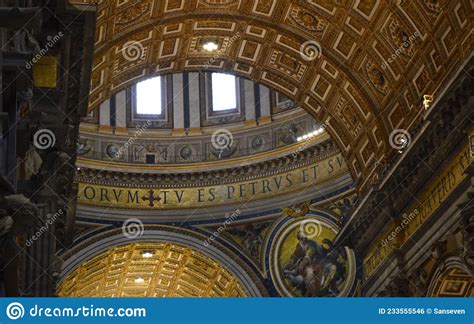 Inside St. Peter`s Basilica in the City of Rome, Italy Editorial Photo ...