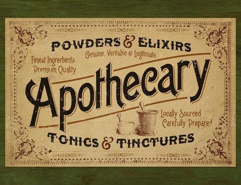 Image result for apothecary style fonts | Apothecary decor, Apothecary, Vintage medical