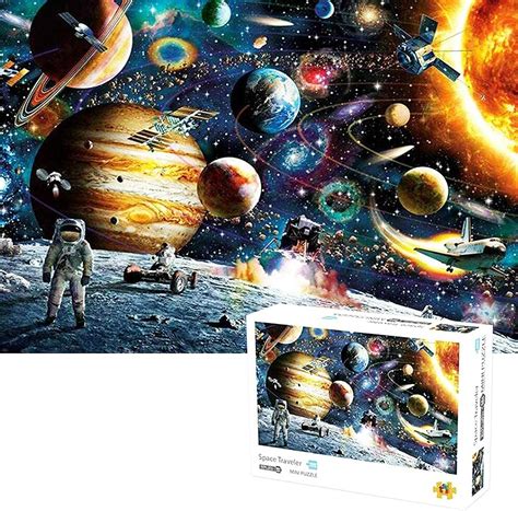 Large 1000 Pieces Jigsaw Puzzles Space Planet Educational Pieces, Unbranded Science Intellectual ...