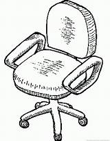 Chair Coloring Pages sketch template