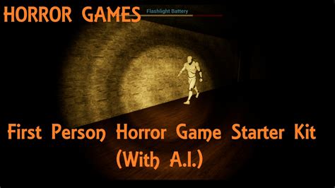 First Person Horror Game Starter Kit (With A.I.) - Free UnitySTR