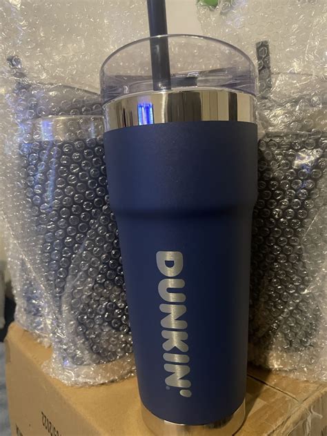 2022 DUNKIN' DONUTS 24 Oz Travel Mug / Tumbler Stainless Steel NAVY BLUE *NEW* for Sale in Des ...