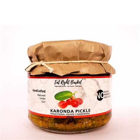 Homemade Pickle - Karonda (250g) - EatRightBasket.com