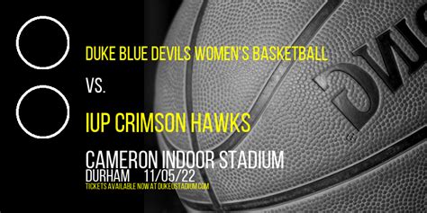 Exhibition: Duke Blue Devils Women's Basketball vs. IUP Crimson Hawks ...