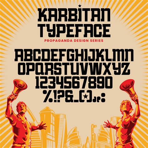 Propaganda alphabet letters font and number 3342100 Vector Art at Vecteezy