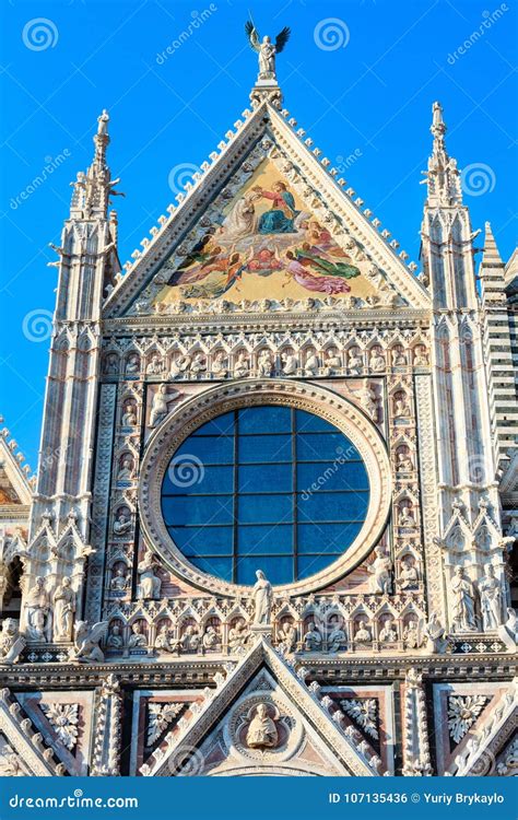 Siena Cathedral Facade, Tuscany, Italy Stock Photo - Image of culture, medieval: 107135436