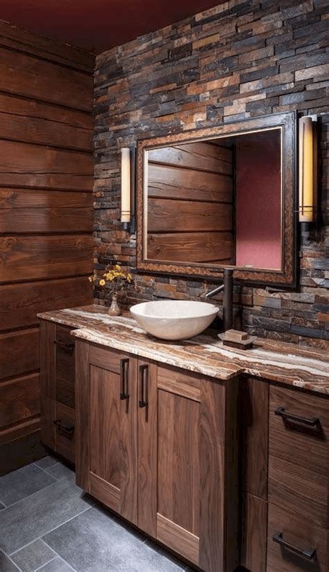 50 Perfect Rustic Farmhouse Bathroom Design Ideas - SWEETYHOMEE