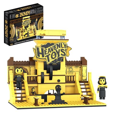 Bendy - Heavenly Toys Buildable Set (Three 2.25" Minifigs, 383 Pieces ...