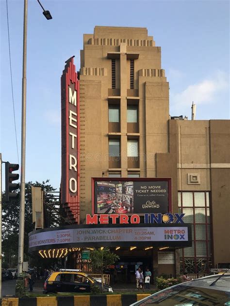 Metro Cinema is Art Deco Heritage Movie Theatre in Mumbai Built in 1938 in Mumbai Editorial ...